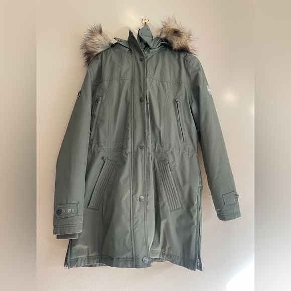 Pikeur Omira Green Waterproof Parka size: EU 42/USA10 like new - Picture 4 of 7